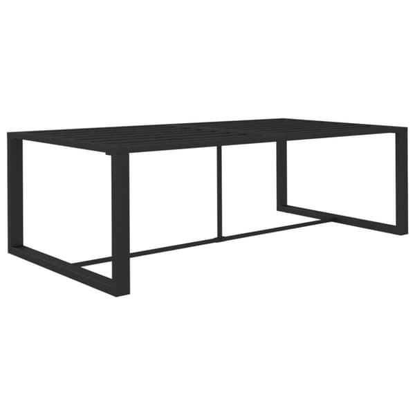 vidaXL Matbord för trädgården antracit 120x60x66 cm aluminium