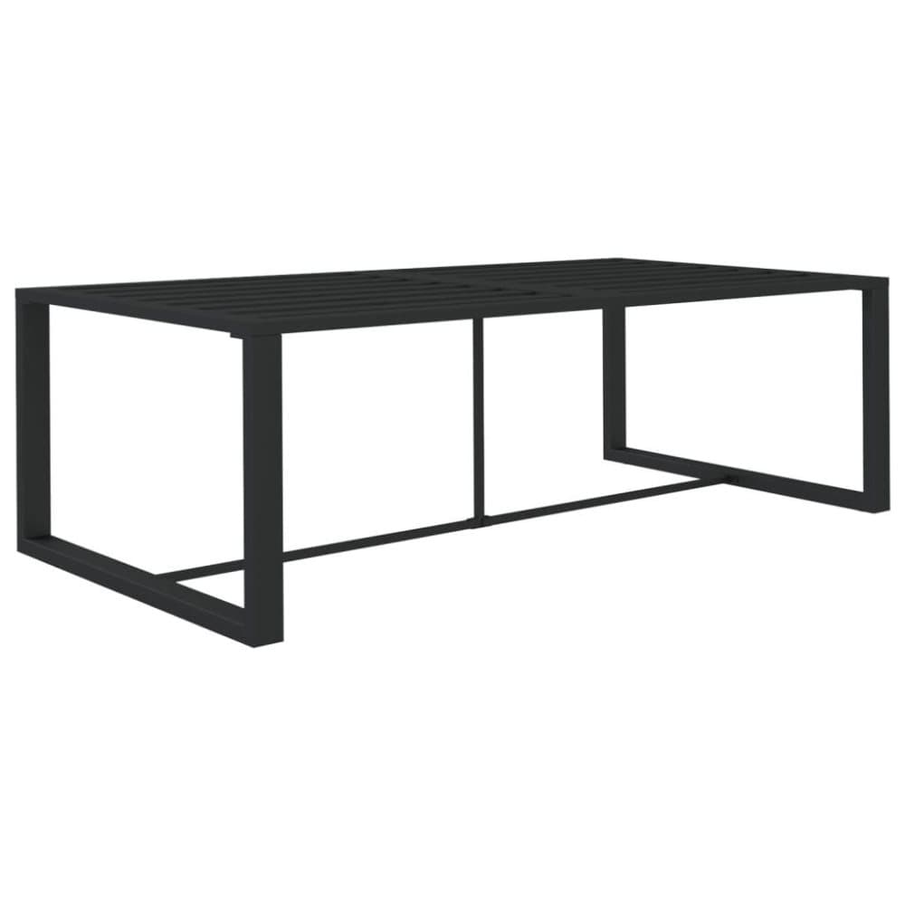 vidaXL Matbord för trädgården antracit 120x60x66 cm aluminium