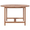 Miniatyrbilde 3 av 9: vidaXL Utendørs spisebord Ø110x75 cm heltre teak