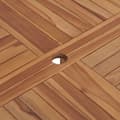 Miniatyrbilde 6 av 9: vidaXL Utendørs spisebord Ø110x75 cm heltre teak