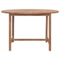 Miniatyrbilde 2 av 9: vidaXL Utendørs spisebord Ø110x75 cm heltre teak