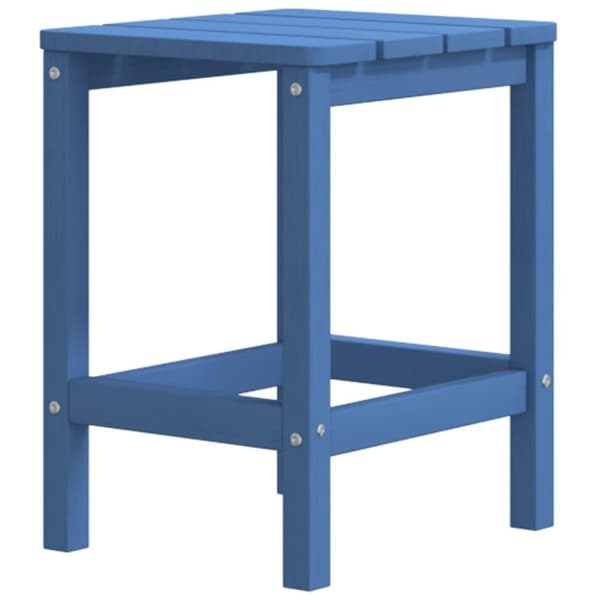 vidaXL Adirondack hagebord havblå 38x38x46 cm HDPE