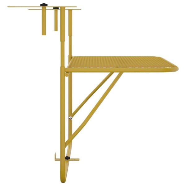 vidaXL altanbord 60x40 cm stål guldfarvet