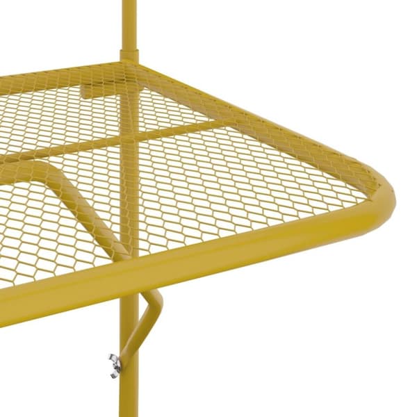 vidaXL altanbord 60x40 cm stål guldfarvet