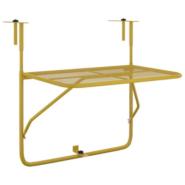 vidaXL altanbord 60x40 cm stål guldfarvet