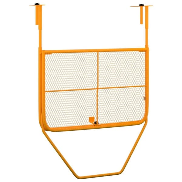 vidaXL Balkongbord gul 60x40 cm stål