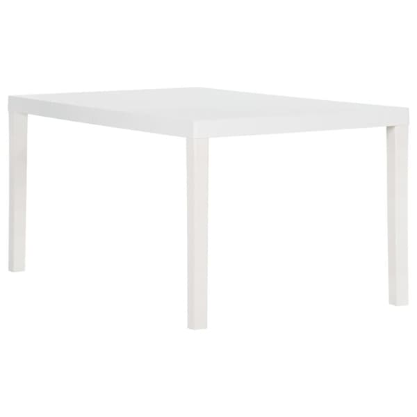 vidaXL Hagebord 150x90x72 cm PP hvit