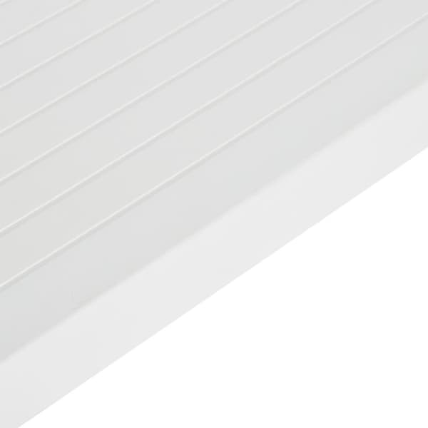 vidaXL Hagebord 150x90x72 cm PP hvit