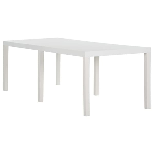 vidaXL havebord 220x90x72 cm PP hvid