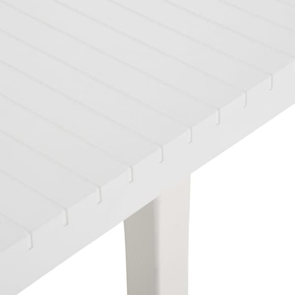 vidaXL havebord 220x90x72 cm PP hvid