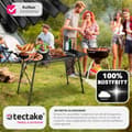 Miniatyrbild 8 av 11: Campingbord i aluminium, höj- och sänkbart, hopfällbart - svart
