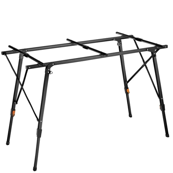 Foldebord Bastian, aluminium højdejusterbart - sort