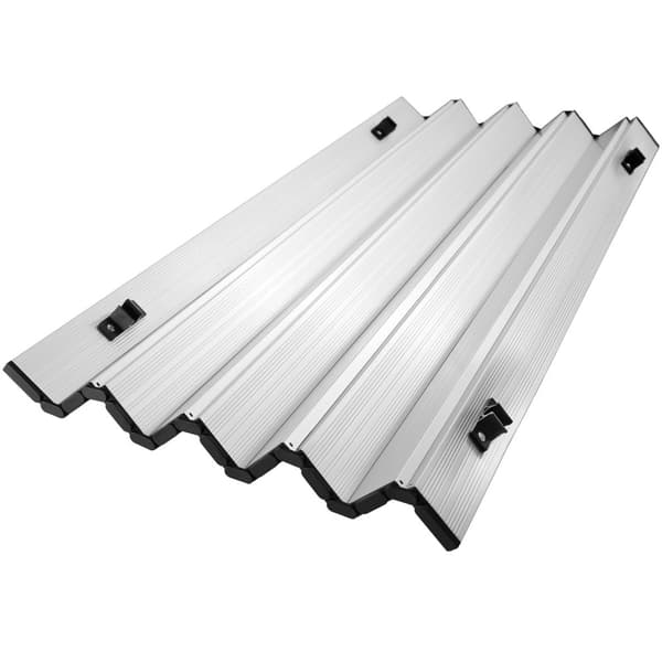 Foldebord Tina aluminium, højdejusterbart - sølv