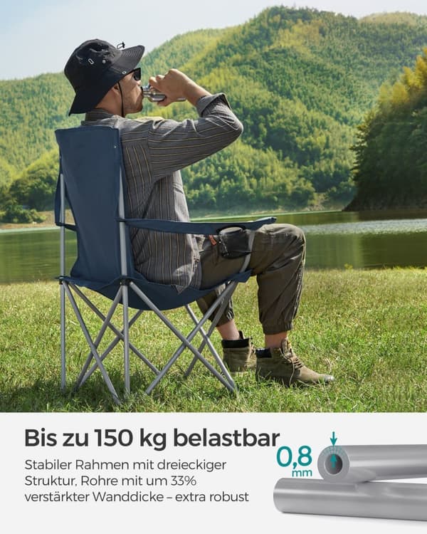 Vikstolar - Uppsättning av 2 - Tung struktur - Twilight Blue