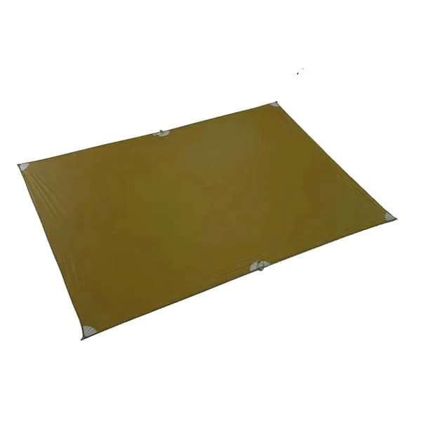 Letvægts camping tarp, vandtæt 5000mm, holdbart 15D nylon,Khaki 210x300CM