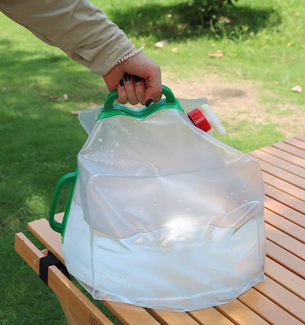 Foldbar vandpose med vandhane 20L udendørs bærbar spand