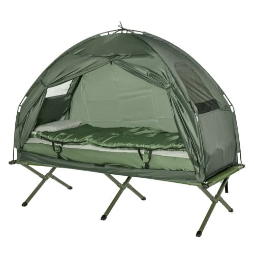 Campingbäddset, allt-i-ett-design, väderbeständig tält, snabb uppsättning