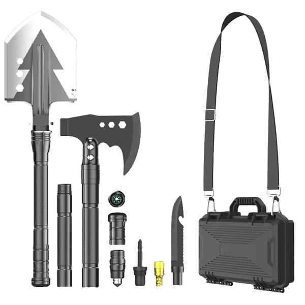Utomhus Camping Spade, Multifunktionellt Verktyg, Hållbar Aluminiumlegering,Skotta