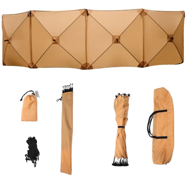 Camping Vindskydd, Vattentåligt Oxford-material, Bärbar design,4.8M