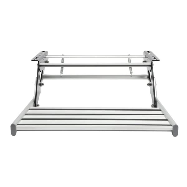 Camping RV-ingångstrappa, hållbar aluminiumlegering, 150 kg bärkapacitet,Silver