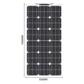 Miniatyrbild 2 av 4: 200W Flexibelt Solpanel Kit, Hög Effektivitet, Lättviktig och Portabel