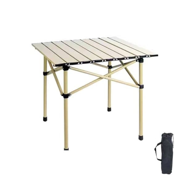 OBOSOE Campingbord, hopfällbart tabell Ljusgul S1