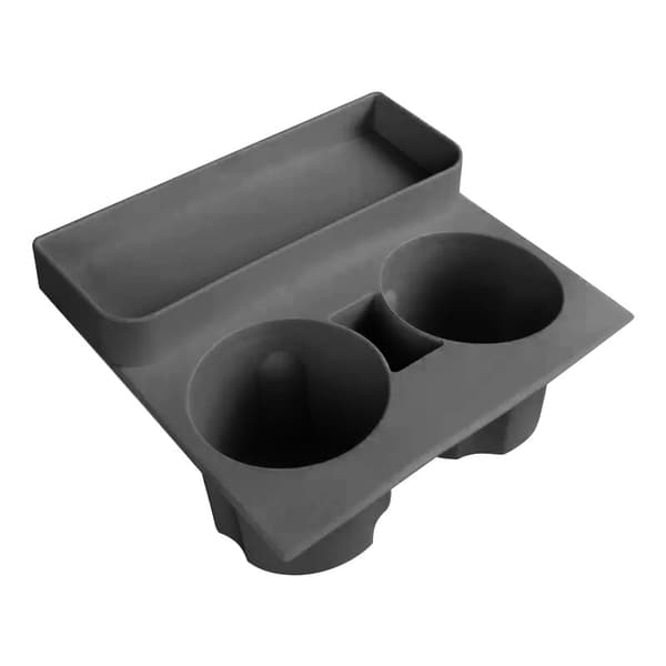 Koppholdere for Tesla Model Y/3, Center Console Insert Tray Organizer Grå
