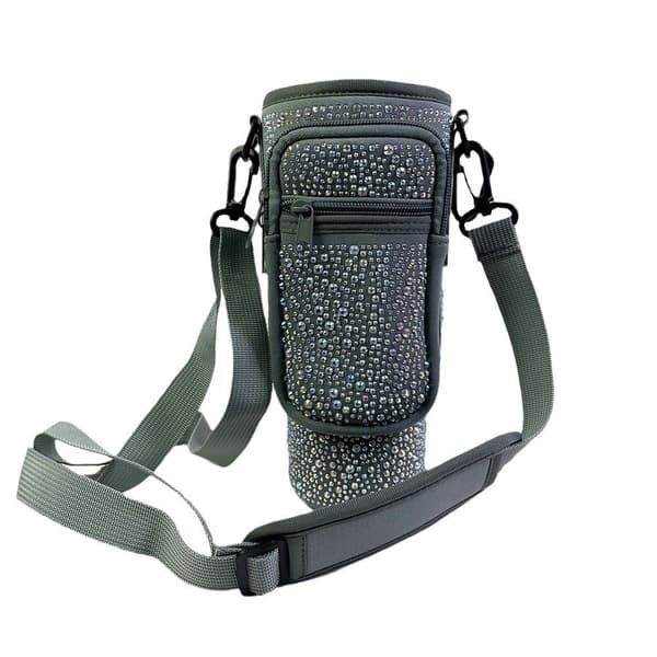 INF Bling vandflaske bæretaskeholder med justerbar skulderrem 40 oz