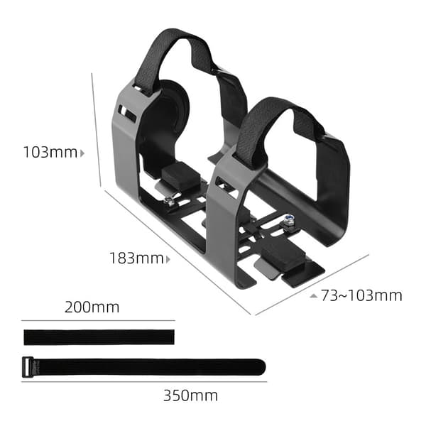 INF Justerbart cykelhögtalarfäste i metall för JBL, Sony, UE Boom