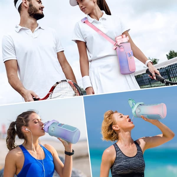INF Isolert halv gallon vannflaskehylse Lilla