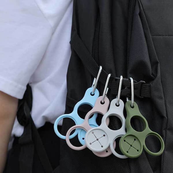 INF Silikone Vandflaske Holder Clip - 4 Pakke MultiColor