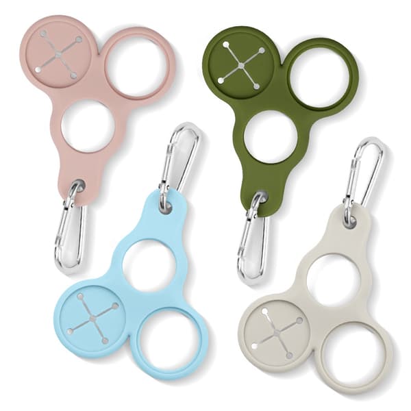 INF Silikone Vandflaske Holder Clip - 4 Pakke MultiColor