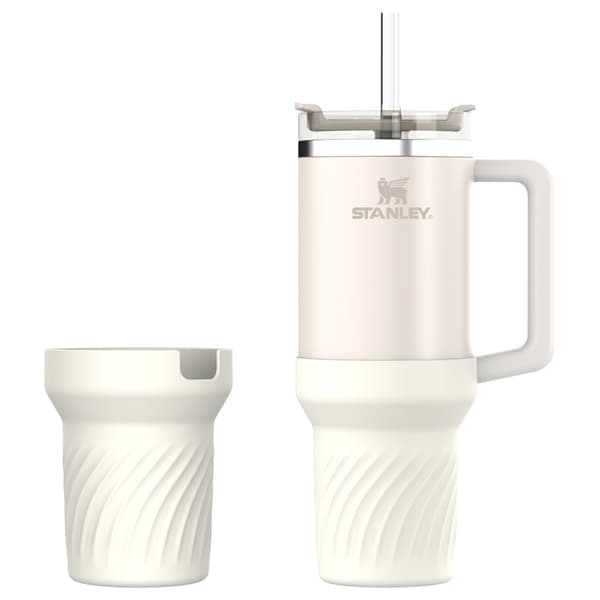 INF Stanley 40oz Silikonhylse - Beskytt koppen din Hvit