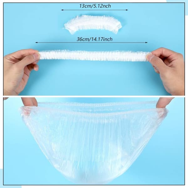 50 st fräscha förvaringspåsar, elastiska matskyddspåse med plastfolie