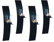 Lampett/vägglykta bågljusstake 4-pack
