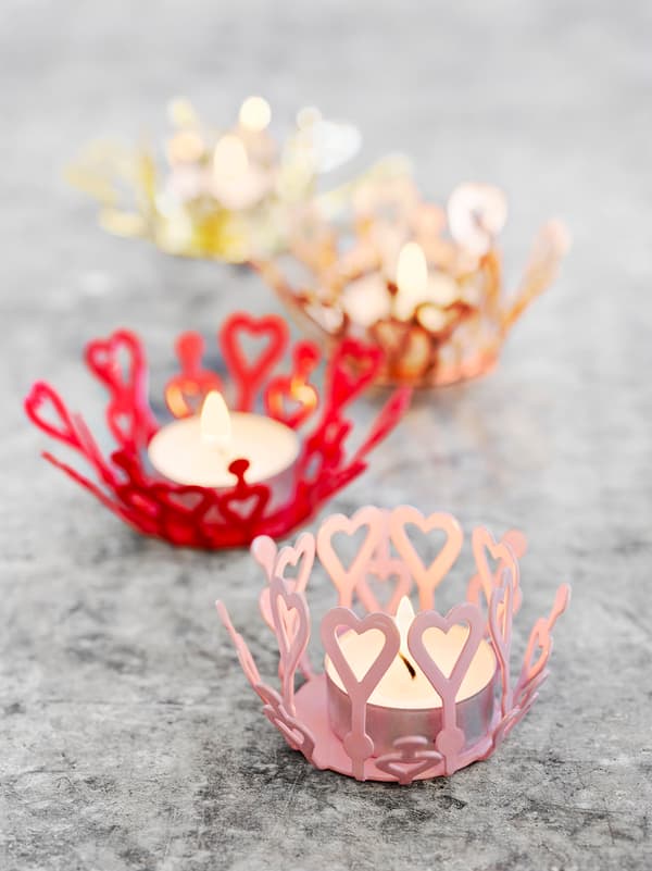 Ljuslykta Hjärta 13,5 cm DIY Cult Design