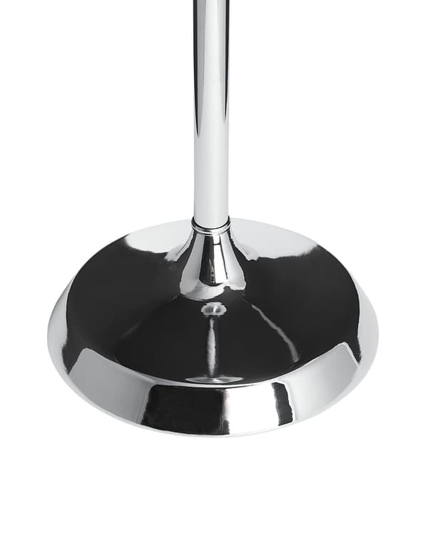 Ljusstake Metall Silver 58 cm Kristallstativ
