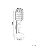 Miniatyrbild 3 av 7: Ljusstake Silver Metall Glas Glam