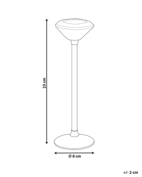 Ljusstake Silver Metall Glas Glam