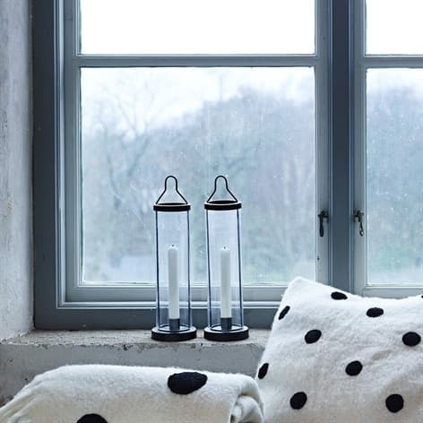 Hanging Candle Holder Sonja Black Large