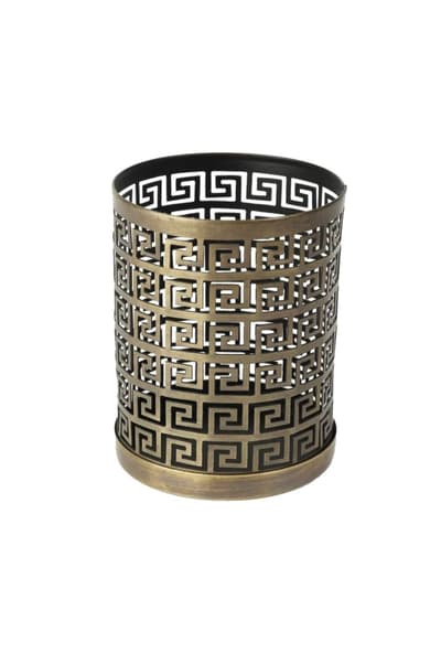 Lyktebord Antik guld H10 cm