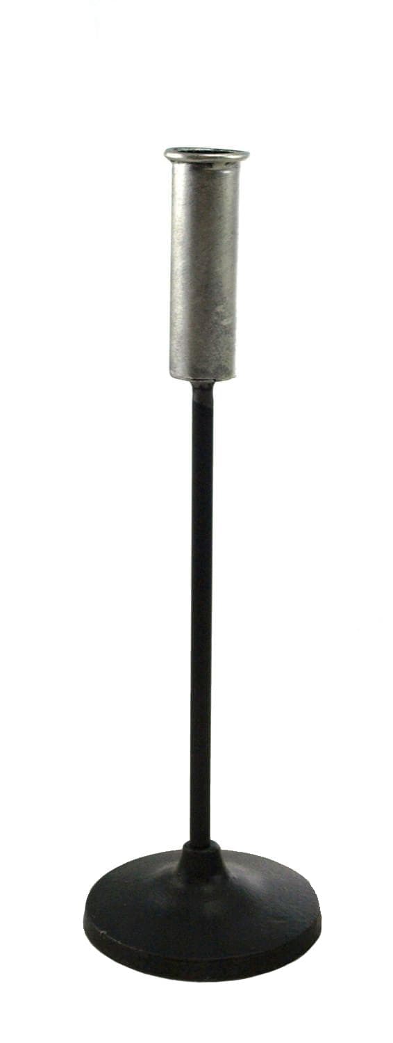 Ljusstake svart/silver H30 cm