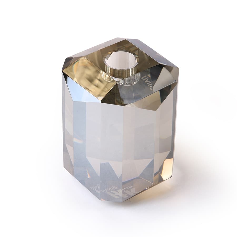 Kristallglas Ljusstakar Grå Diamant