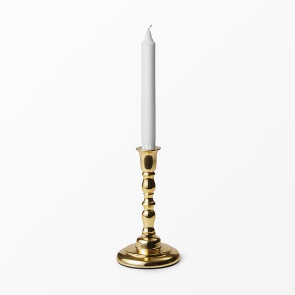 Ljusstake Gloria Guldfärgad 3 storlekar 2:a sortering 19 cm