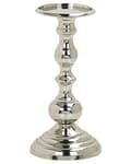 Pikkukuva 1 / 6: Kynttilänjalka hopea alumiini 24 cm korkea elegantti glamour moderni tyyli