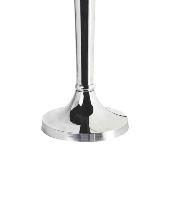 Ljusstake Silver Metall 40 cm Modernt dekorativt tillbehör Elegant Vardagsrum Accent