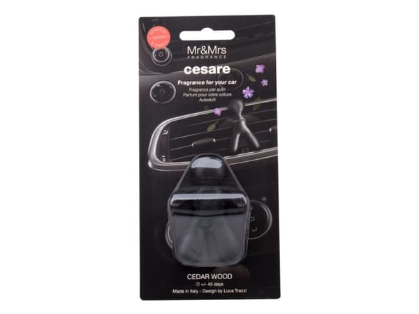 Mr. &amp; Mrs. JoyFragrance Black Cedar Wood Car Air Freshener
