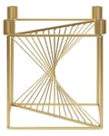 Miniatyrbild 5 av 7: Ljushållare Guldmetall 23 cm Kubisk Hemtillbehör Glamour Dekoration