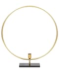 Miniatyrbild 1 av 6: Ljusstake Guld Metall 45 cm Ljushållare Dekoration Cirkelformad Glam