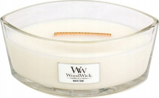 WoodWick White Teak, Ellipse, Hvit, Sedertre, Sandaltre, 1 stykker
